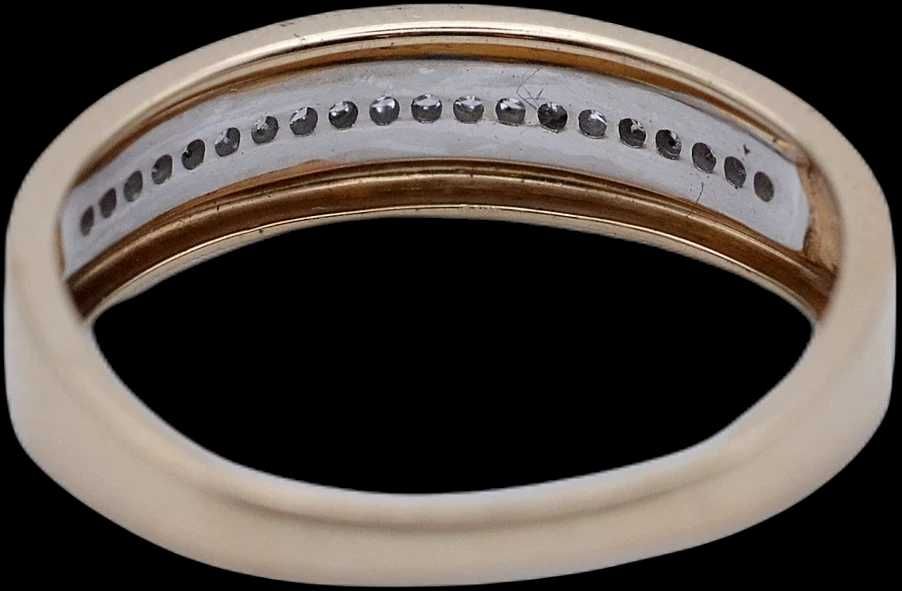 Apart elegancki pierścionek z 20 diamentami 0,06 CT VS/H ZŁOTO PR 585
