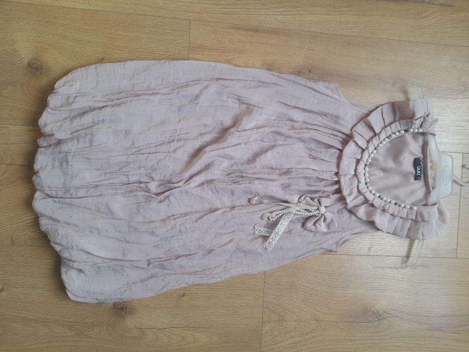 Sukienka bombka brudny róż rozm.S/M