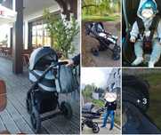 Wózek gondola spacerówka Baby Paradise Euforia + fotelik Avianout 3w1
