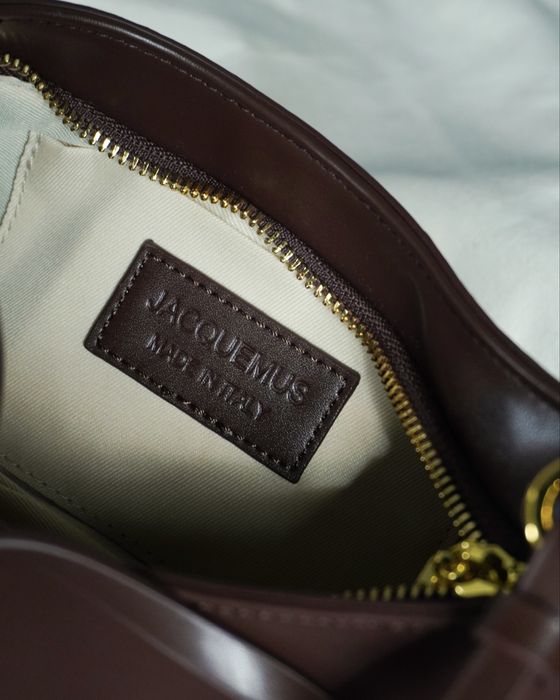 Сумка JACQUEMUS The Large Bisou Perle коричнева