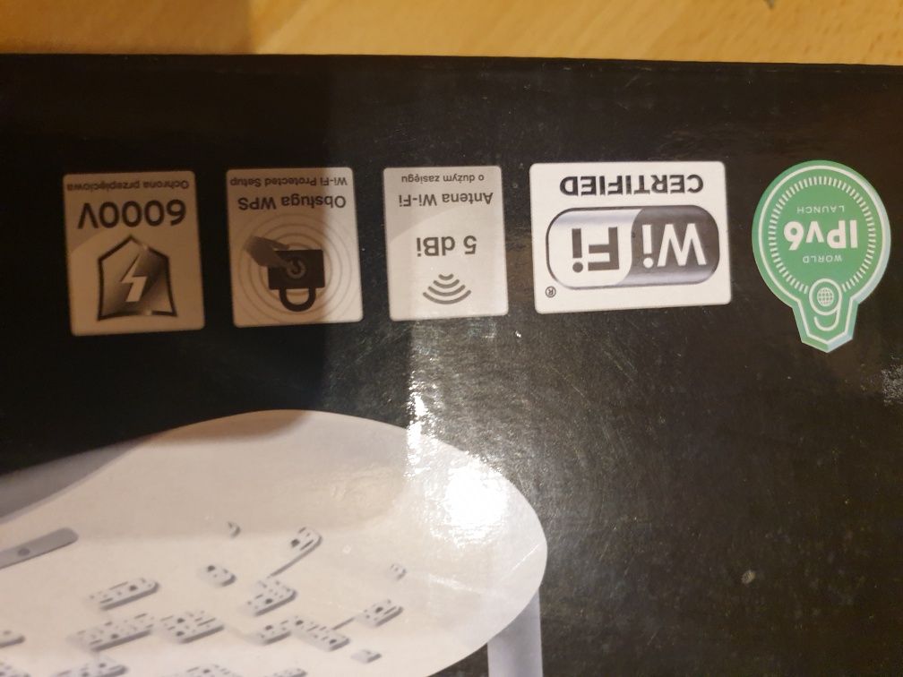 Modem Switch WI-FI TP LINK TD-W8950N zestaw zasilacz kabel RJ45 długi