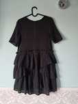 H&M ażurowa czarna sukienka r.34