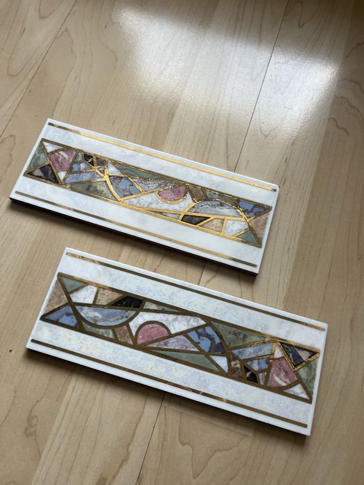 Dekory płytki ceramiczne piekny wzor 10 szt