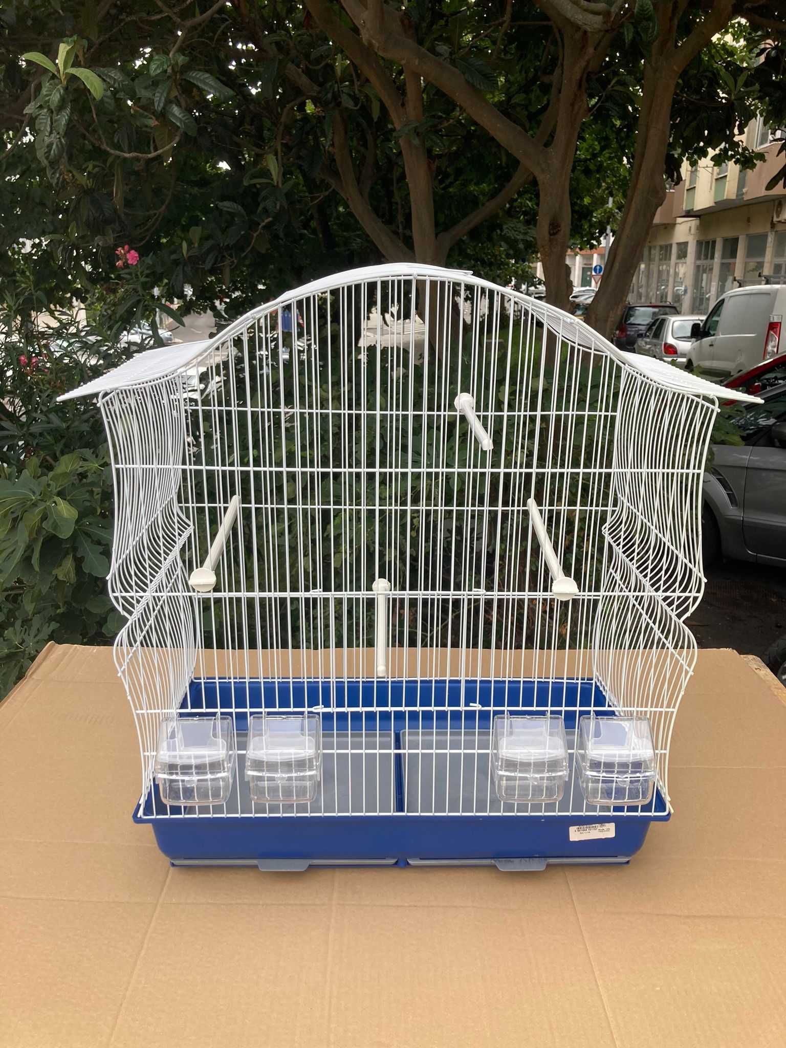 NOVO - Gaiola Génova para aves 63x34x66cm