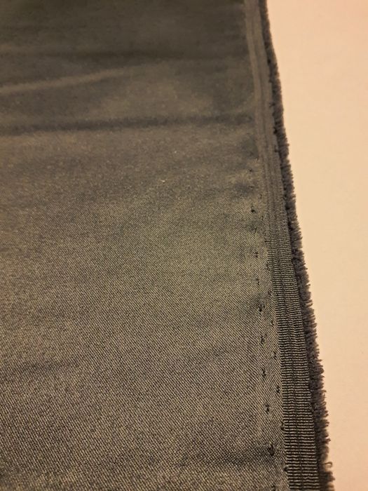 Satyna popiel stalowy szer.148 cm.