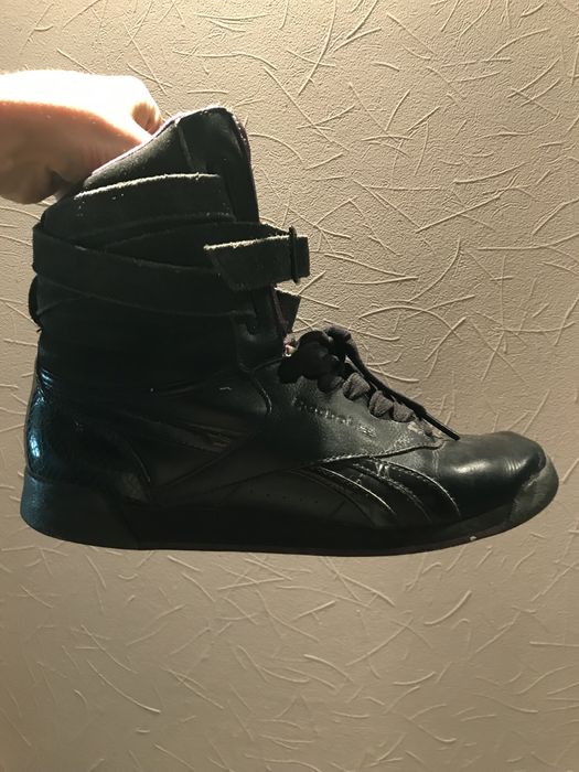 Кроссовки  кожа хайтопы ботинки полусапожки 25,5 см стелька reebok