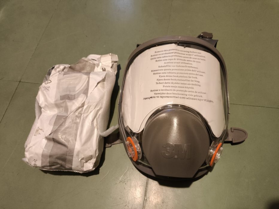 Повнолицьова маска протигаз 3М 6000 повний комплект багаторазова