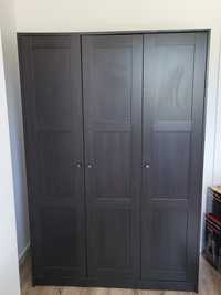 Roupeiro c/3 portas, preto-castanho, 117x176 cm Ikea