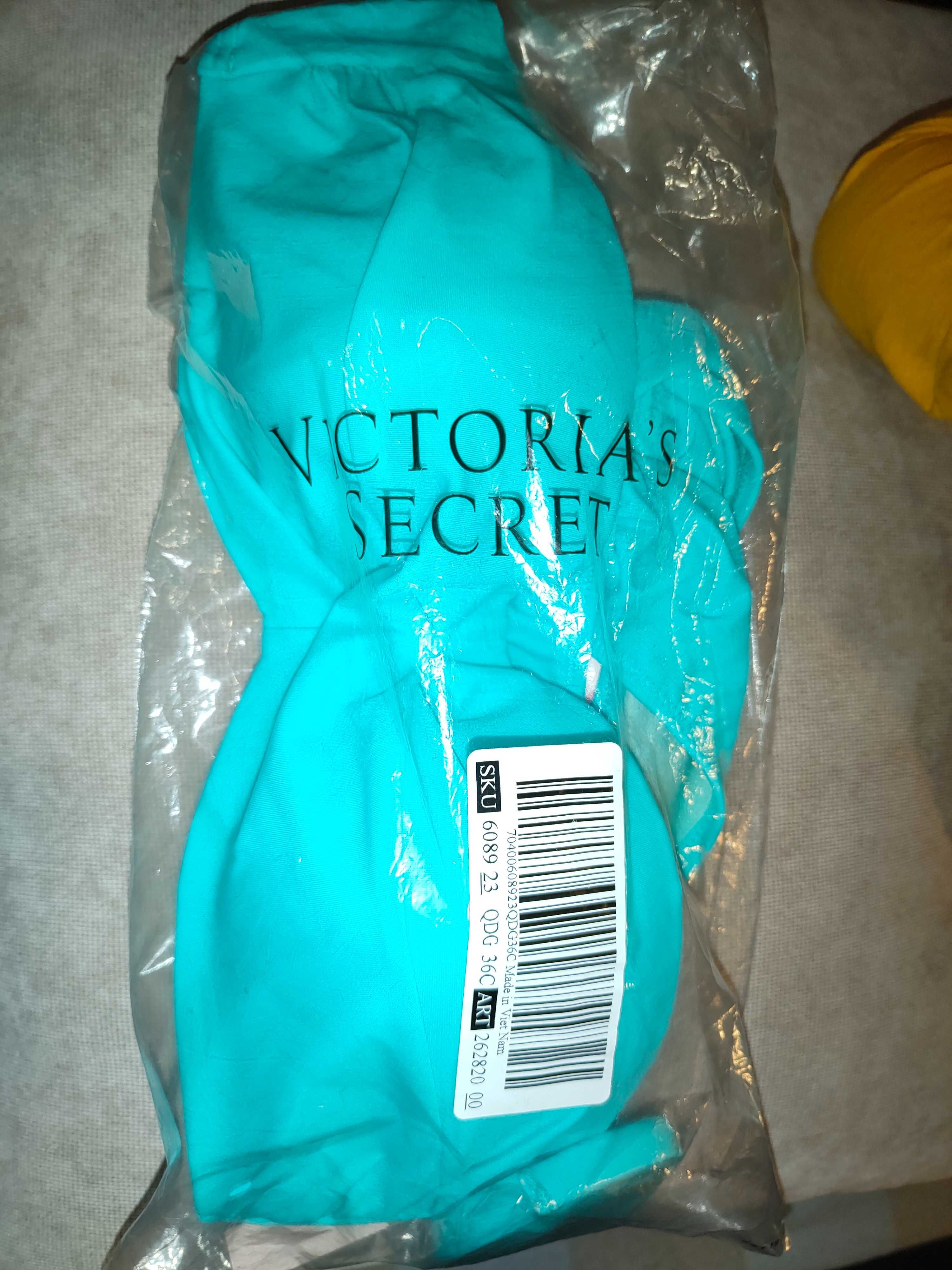 Victoria Secret original 36C топ, М низ. Купальник бирюзового цвета.