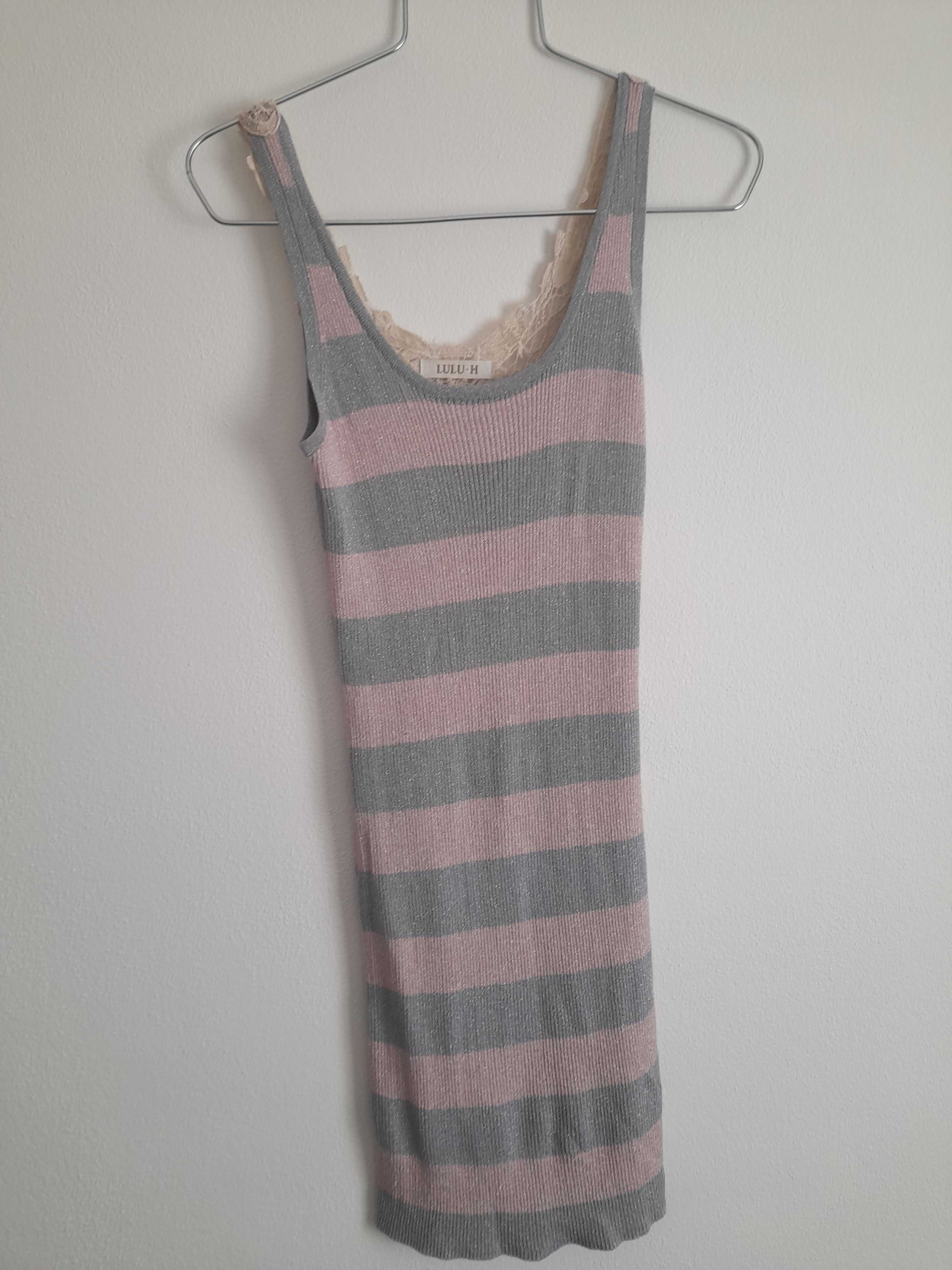 Vestido com renda costas