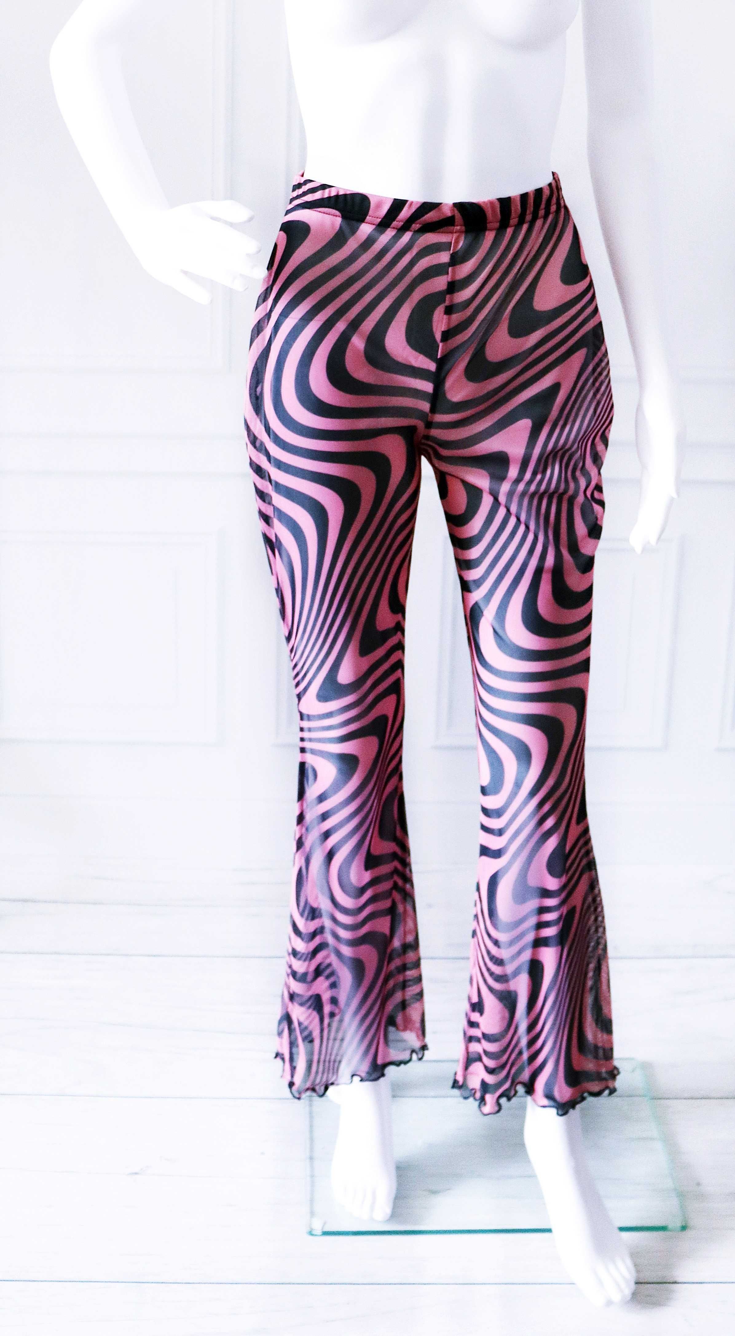 Nowe spodnie wzór dzwony siateczka Missguided r. 44