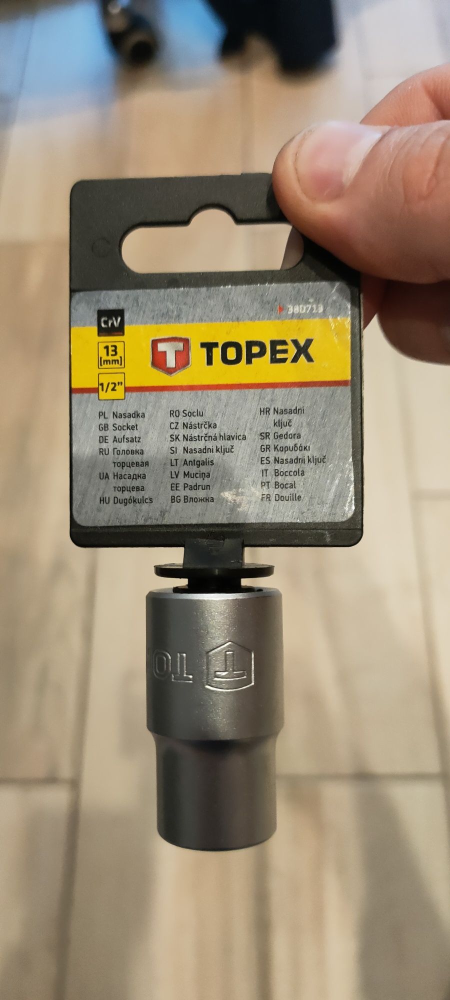 TOPEX Nasadka sześciokątna 1/2", 13 mm