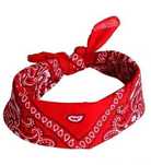 Bandana chusta opaska NA głowę czerwona AOMIG