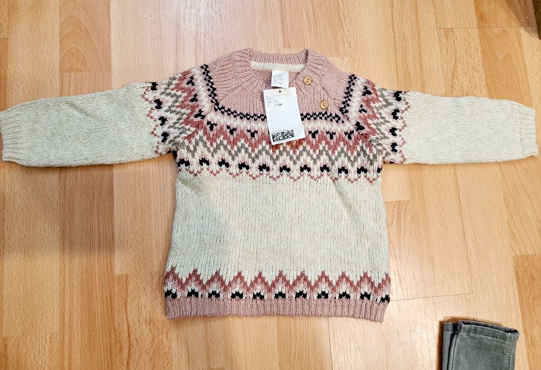 Zestaw sweter H&M jensy Zara r.80, nowe