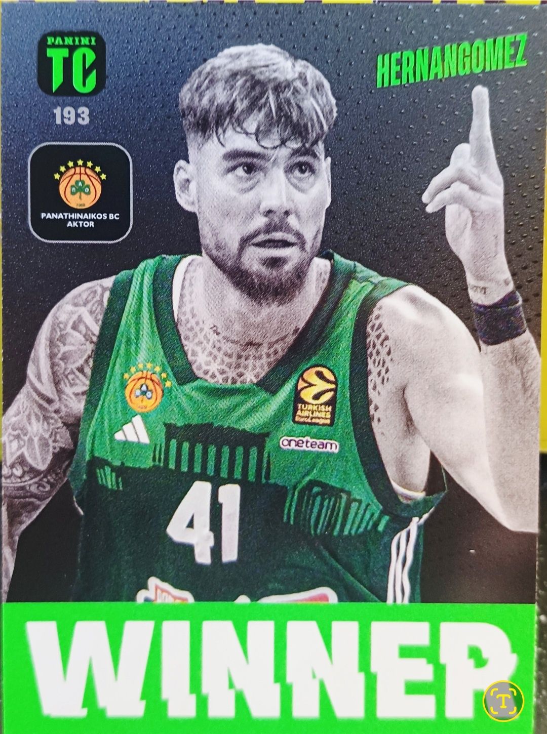 Karta kolekcjonerska Top Class Panini Pure Basketball nr 193 Winner