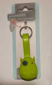 Munkees Keyring Hippo micro-USB, Lightning Zielony