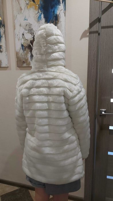 Весільна шубка айворі XS- S р