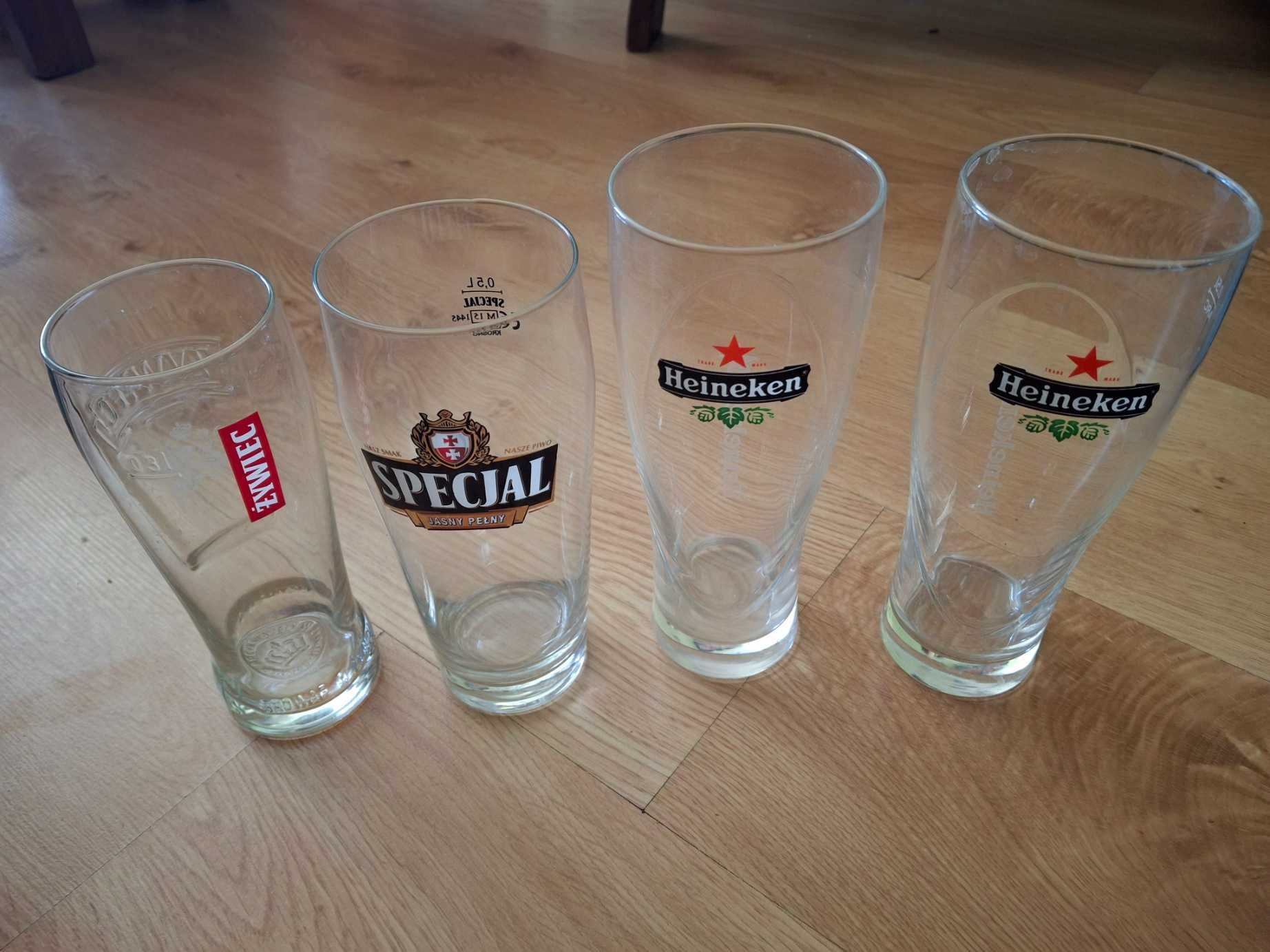 Kufle do piwa szklanki 5szt. 0,5L i 1szt. 0,3L Heineken Żywiec Specjal