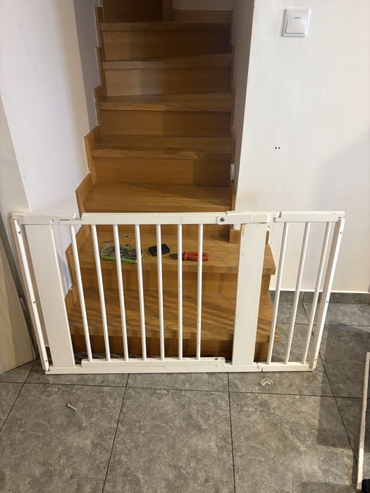 Bramka zabezpieczająca na schody duża