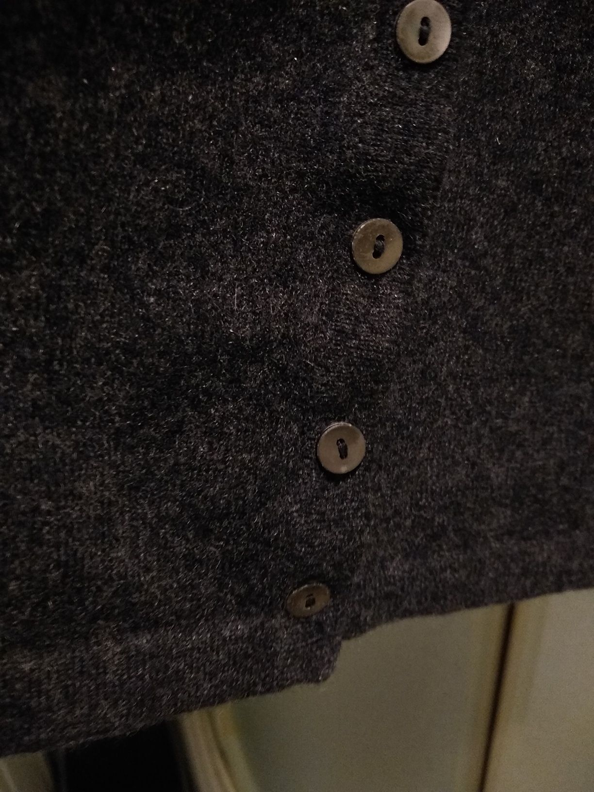 Elegancki rozpinany sweterek kaszmirowy, 100% Kaszmir, Rozmiar M