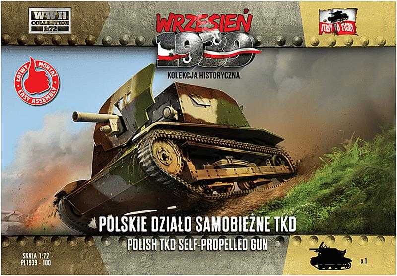 1:72 Polskie Działo Samobieżne TKD, First to Fight 100, bez gazetki