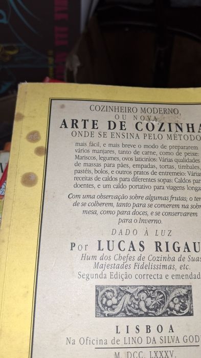 Arte de Cozinha cozinheiro moderno Lucas Rigaud