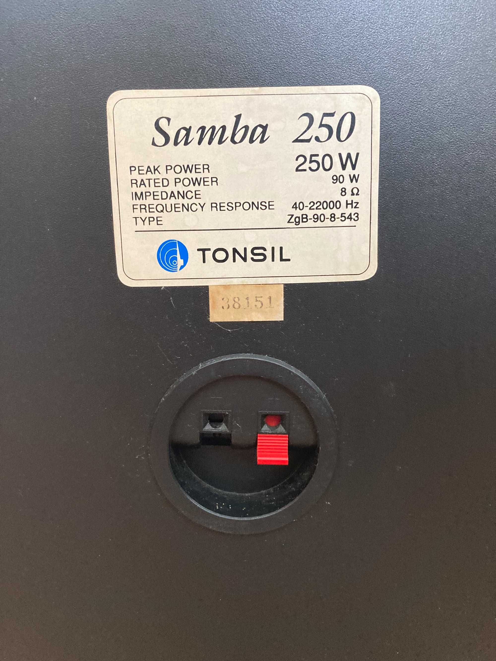 Kolumny Tonsil Samba 250 + wzmacniacz JVC ax-311