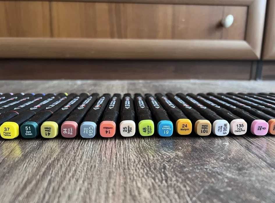 Набір маркерів Santi 59шт, спиртові. SANTI «SKETCHMARKER professional»