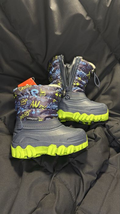 Дитячі зимові ботинки, чобітки для хлопчика apawwa апава 21-24