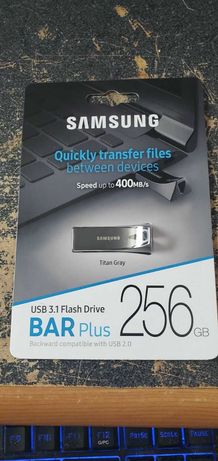 Pendrive Samsung BAR Plus 256GB Titan Grey 400MB/s