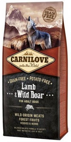 Karma dla psa bez zbóż i ziemniaków - Carnilove Jagnię i Dzik 1,5kg
