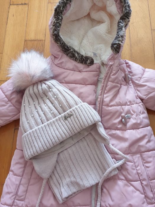 Зимова курточка, утеплений спортивний костюм, зимова шапка