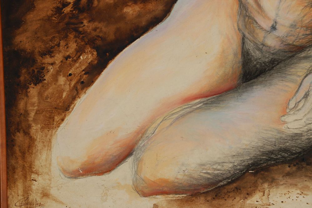 Pintura da artista Cristina Lima