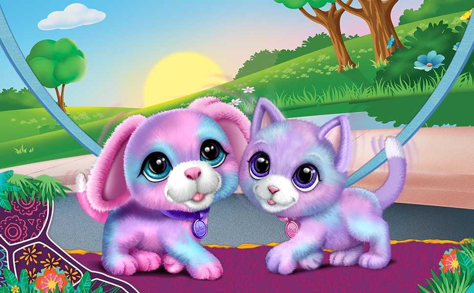 Щенок и Котик на поводке furReal Walkalots Big Wags Cotton and Candy