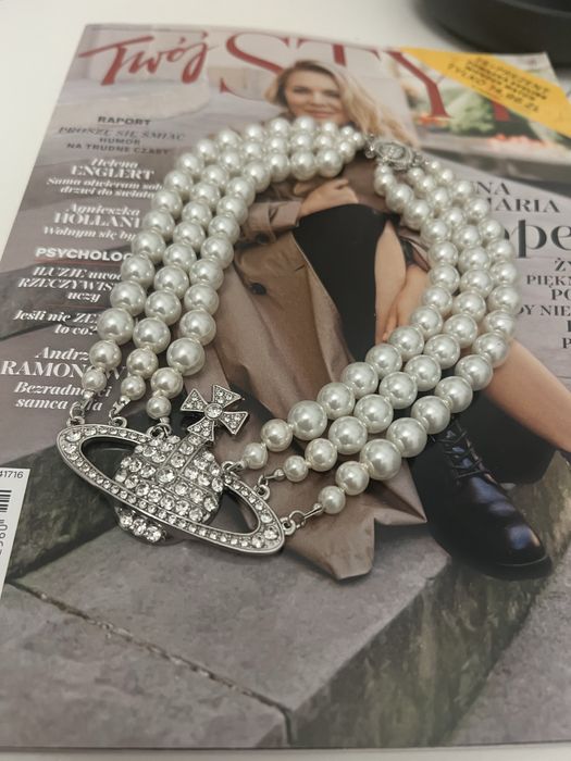 Naszyjnik kolia vivienne westwood perły
