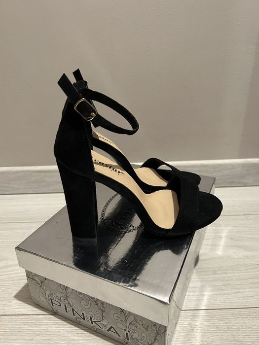 Buty damskie na obcasie r 39 dl.wkl. 23,5-24 cm nowe