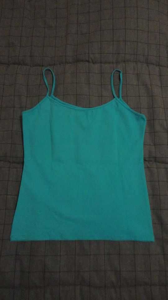 Top de senhora azul claro Zara