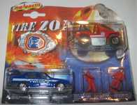 Majorette -Fire Zone- Alfa Romeo 75 Polizia + Jeep CJ -Fire Department