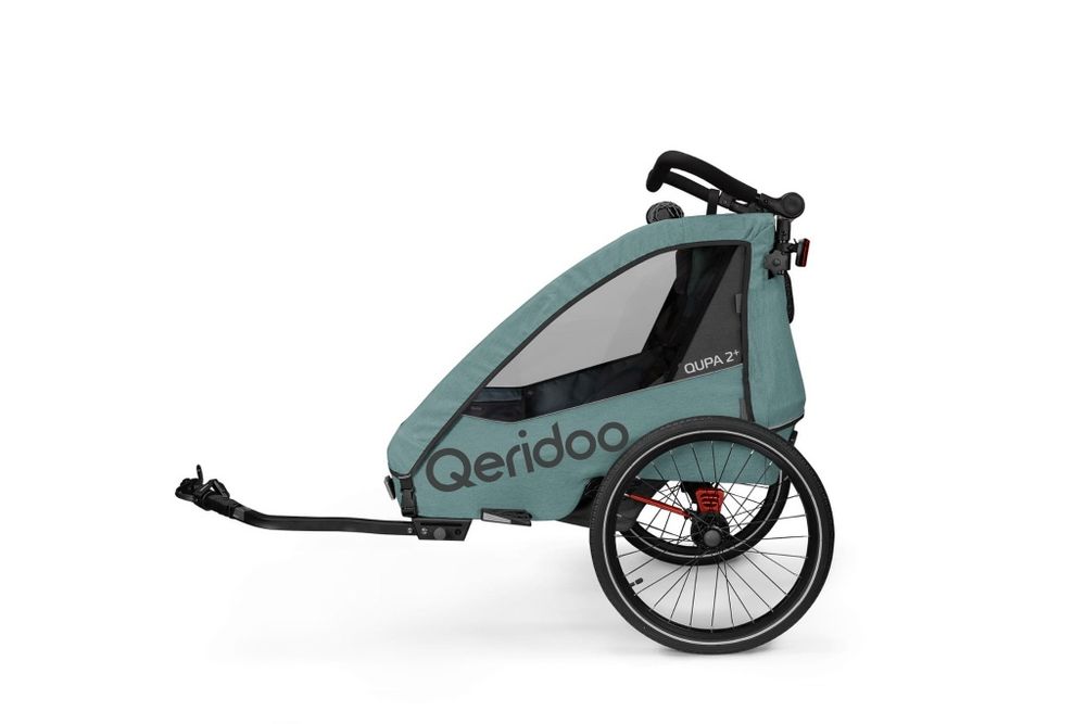 Qeridoo Qupa 2 Plus Mineral Blue 2025 przyczepka rowerowa wózek spacer