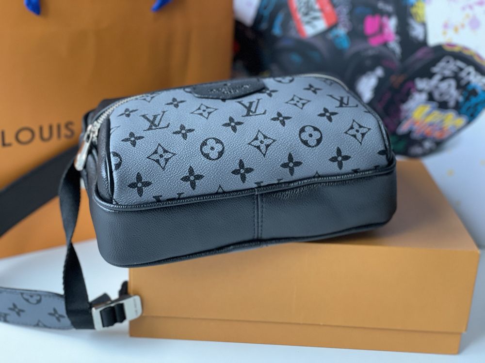 Стильна чоловіча мужская сумка барсетка Louis Vuitton