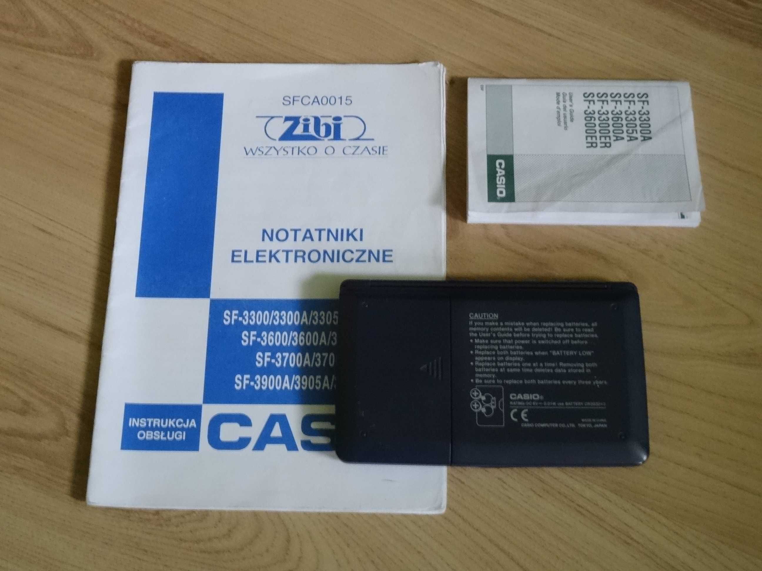 Notatnik elektroniczny CASIO SF-3300A 32KB notes menadżerski