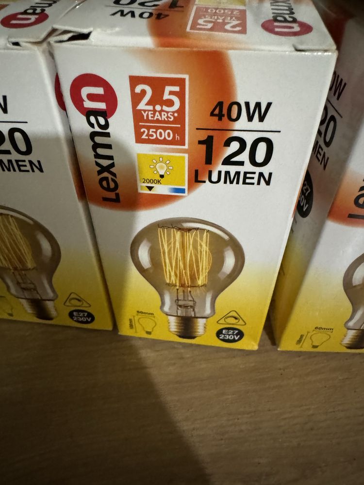 Komplet 4 żarówek przydymionych 120 lumen