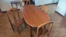 Vendo conjunto de mesa e 4 cadeiras