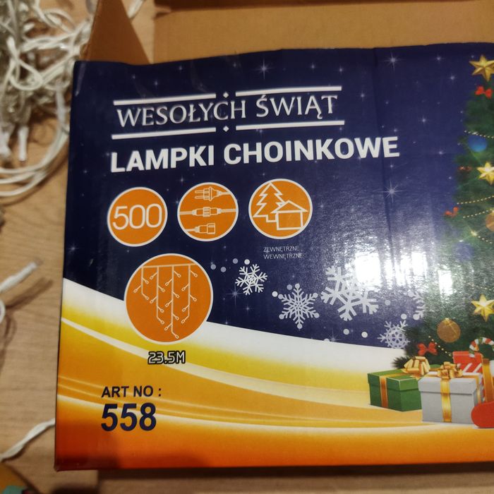 Lampki świąteczne sopelki