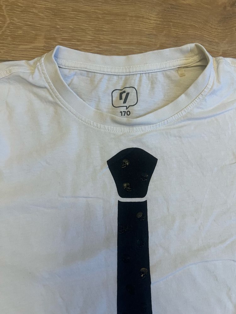 T-shirt koszulka z krawatem Reserved 170cm