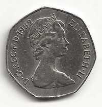 50 Pence de 1982, Rainha Isabel ll