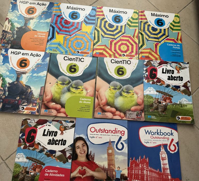 Livros escolares 6 ano