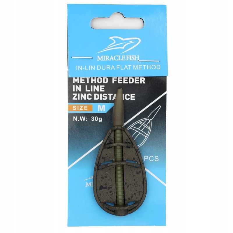5 x Podajniki do methody IN-LINE DURA FLAT 30G FEEDER ICS