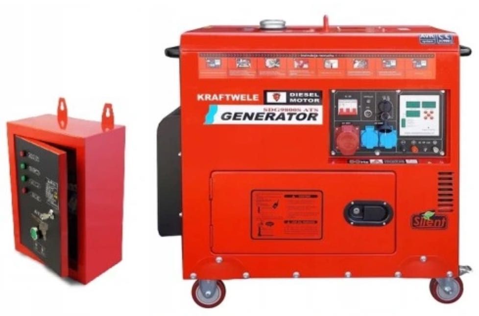 АКЦІА- Дизель генератор 9.8кВт/ 3-фаз/ ATS AVR/ SDG9800 KRAFTWELE DT