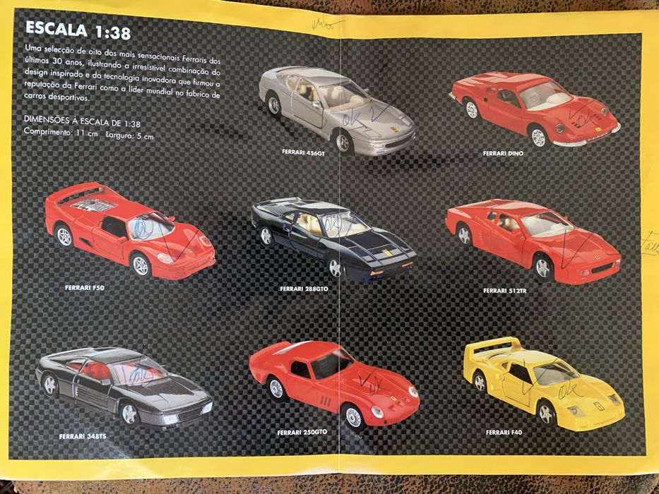 Coleção Ferraris 1:38